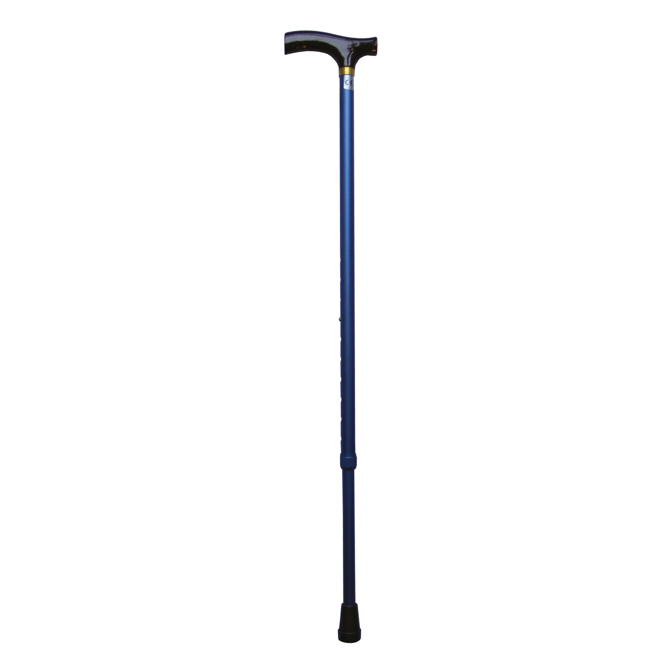 Adjustable Escort Handle Walking Stick Blue
