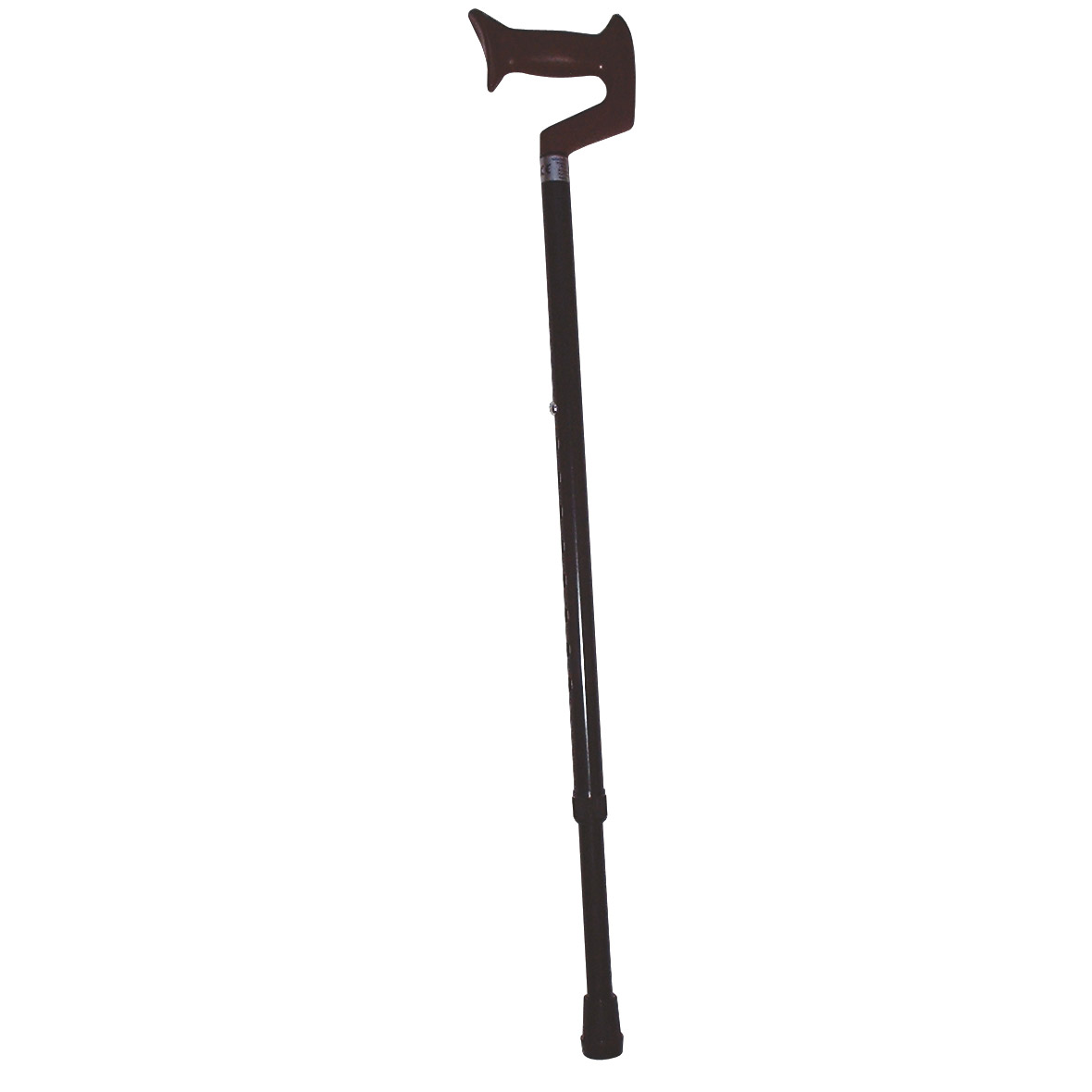 Adjustable York Handle Walking Stick Black